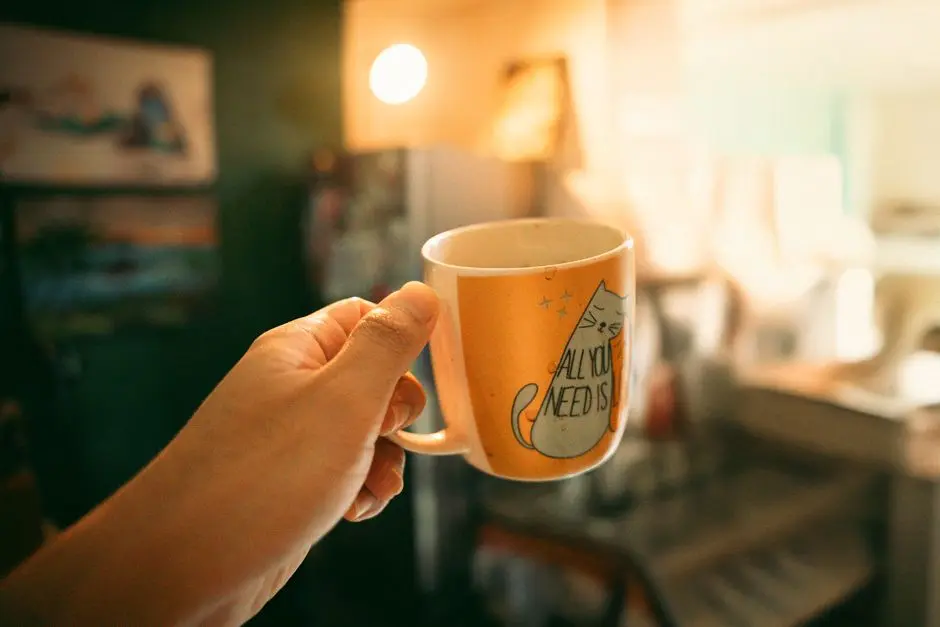 Ilustrasi ngopi virtual di rumah